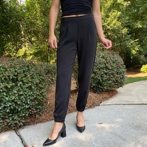 Black formal joggers